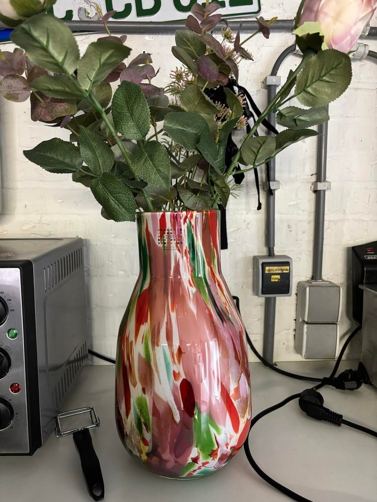 Fidrio exclusive collection vaas, Gebruikt, Overige kleuren, Ophalen of Verzenden, Glas