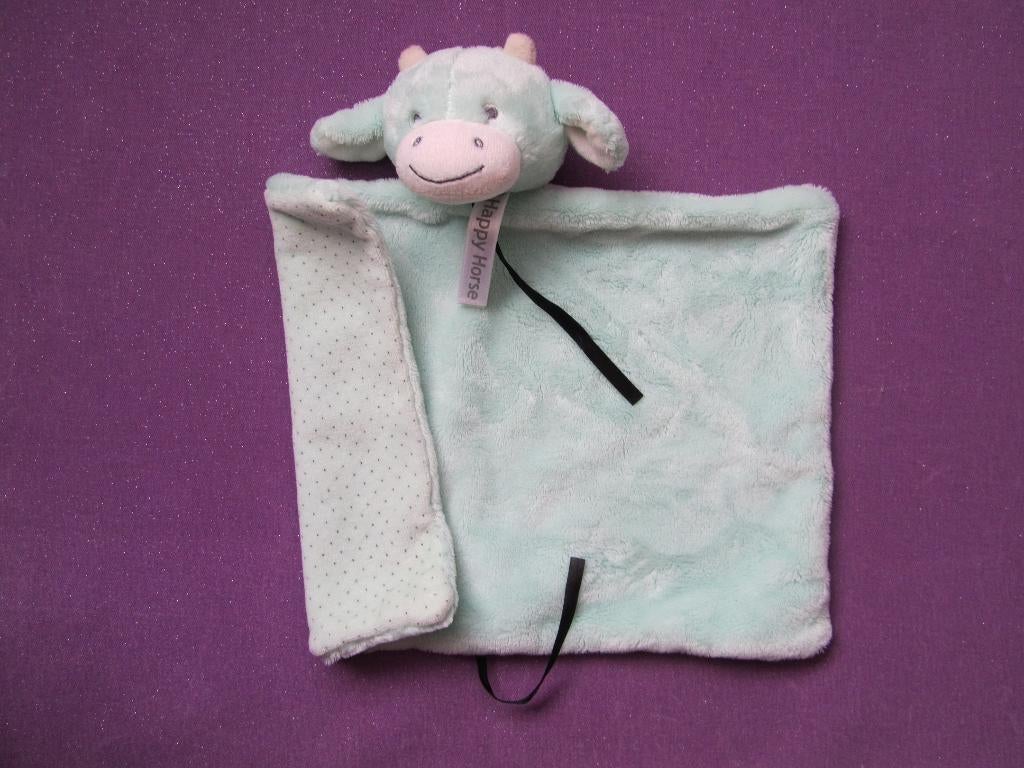 HAPPY HORSE Knuffeldoekje KOE CLAIRE. MINT **Nieuw**, Kinderen en Baby's, Speelgoed | Knuffels en Pluche, Happy Horse, Nieuw, Ophalen of Verzenden