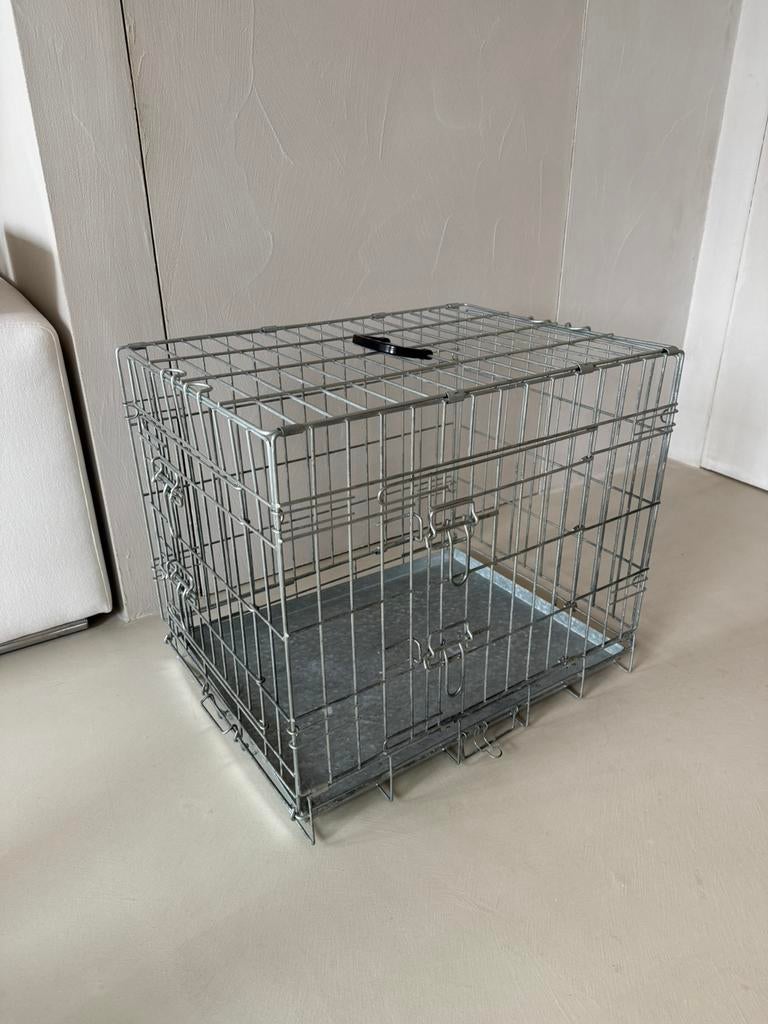 Adori bench 2-deurs verzinkt hondenbench 62 x 44 x 50 cm, Ophalen, Gebruikt