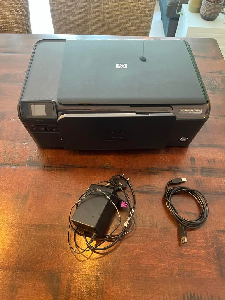 HP Photosmart C4780 printer incl. Inktcartridges, Gebruikt, Inkjetprinter, All-in-one, Kleur printen