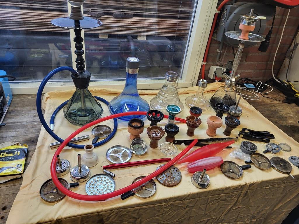 Diverse waterpijp onderdelen en accessoires - 1 koop, Verzamelen, Ophalen of Verzenden, Gebruikt