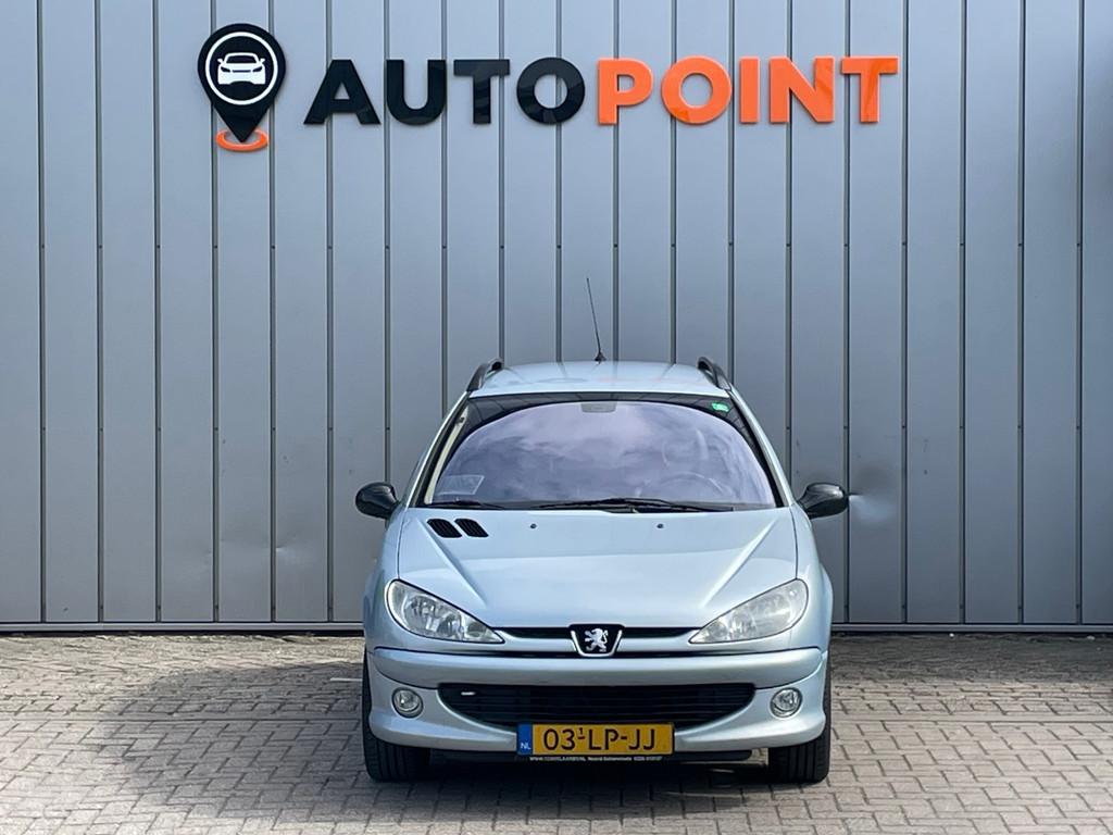 Peugeot 206 SW 2.0 GTI NAP ORG NL|TREKHAAK|LEER|RADIO|AIRCO|, Auto's, 136 pk, Gebruikt, Zwart, 4 cilinders