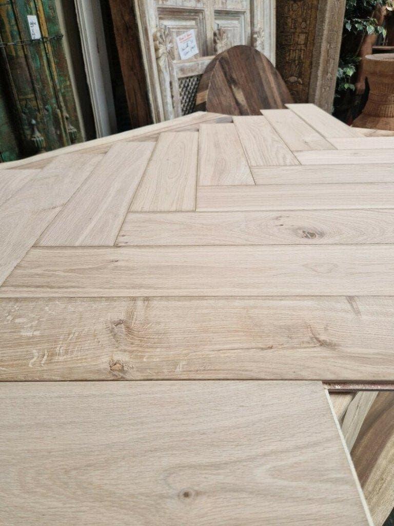 RESTPARTIJ; 171M2 EIKEN VISGRAAT VLOER, TOPKWALITEIT!, Ophalen, Nieuw, 75 m² of meer, Parket