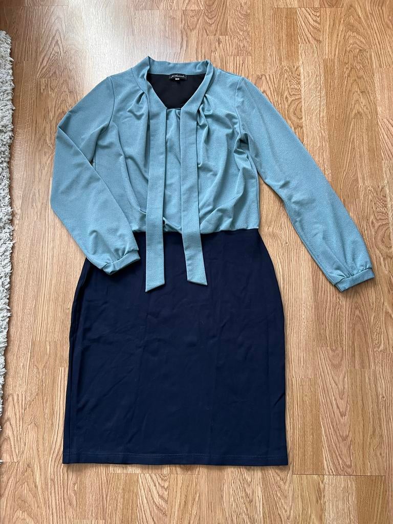 Portlavande damesjurk maat M, Kleding | Dames, Maat 38/40 (M), Blauw, Ophalen of Verzenden, Gedragen