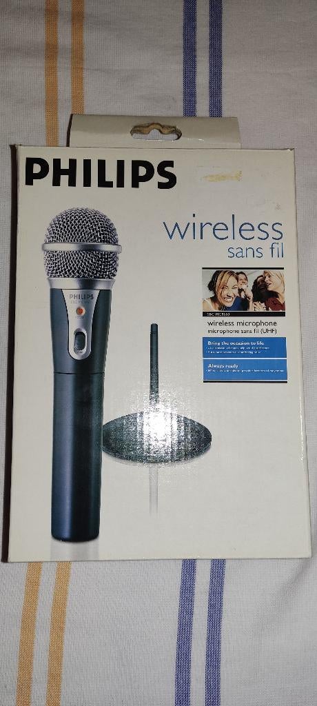Philips draadloze microfoon, Ophalen of Verzenden, Zo goed als nieuw, Overige typen, Draadloos