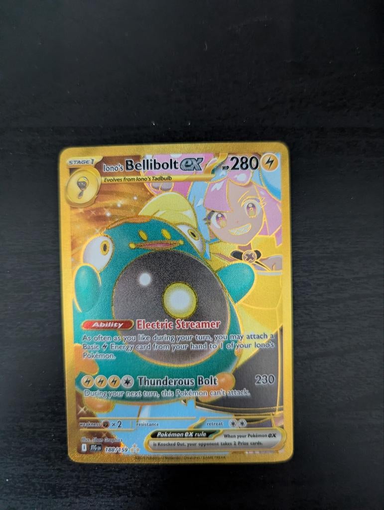 Bellibolt ex 188 Pokémon kaart - Near Mint, Ophalen of Verzenden, Zo goed als nieuw, Losse kaart