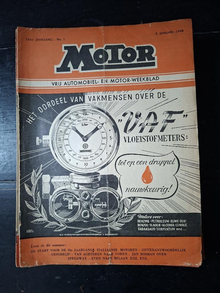 tijdschrift Motor 1948, Verzamelen, Tijdschriften, Kranten en Knipsels, Ophalen of Verzenden, 1940 tot 1960, Nederland, Tijdschrift