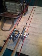 Forel hengels en tas met bakjes voor spullen, Ophalen, Molen