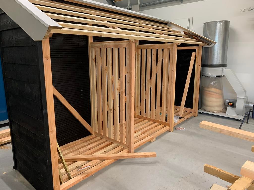 Houthok op maat gemaakt., Tuin en Terras, Haardhout, 6 m³ of meer, Ophalen of Verzenden