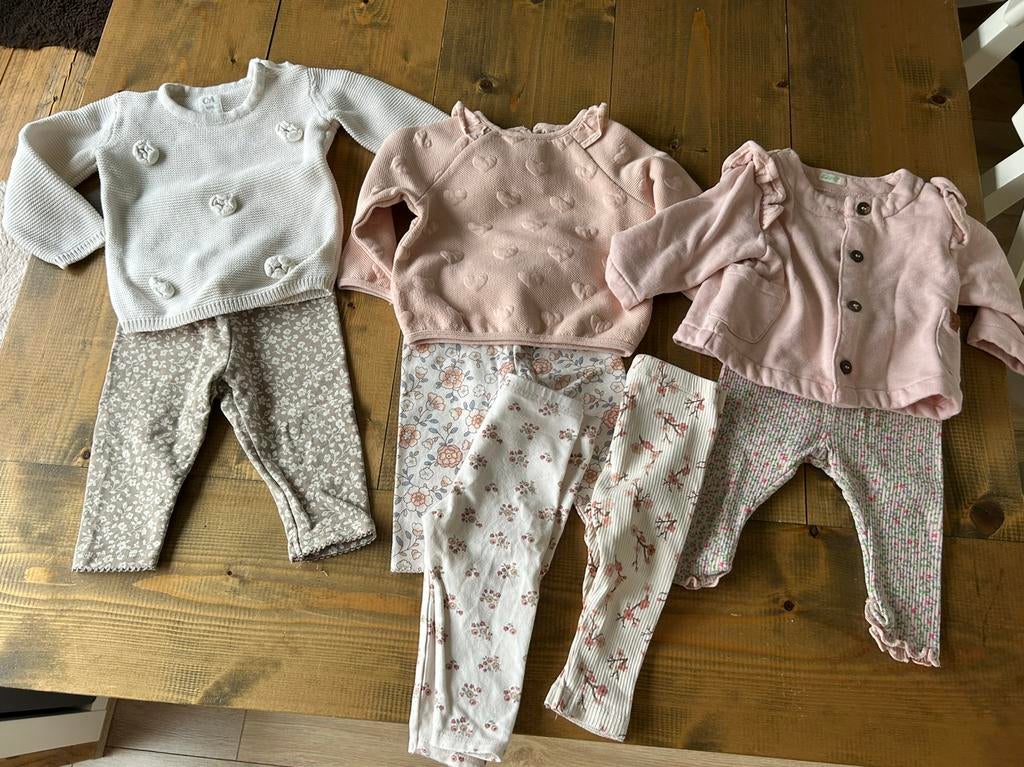Leuke meiden setjes mt68, Kinderen en Baby's, Babykleding | Maat 50, Ophalen of Verzenden, Zo goed als nieuw, Meisje
