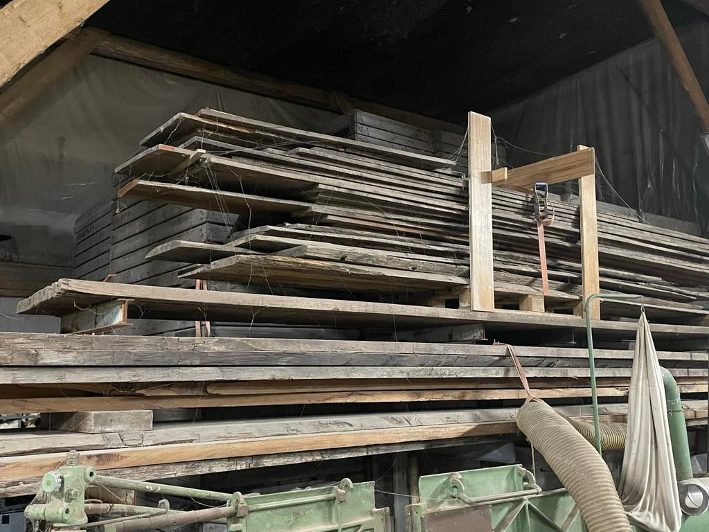 Partij Okoume en Teak Schaaldelen - Diverse Lengtes, Doe-het-zelf en Verbouw, Hout en Planken, Ophalen, Gebruikt, 25 tot 50 mm