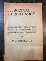 Sociaal Christendom - P.J. Troelstra (1891), Boeken, Ophalen of Verzenden, Gelezen, Maatschappij en Samenleving, Nederland