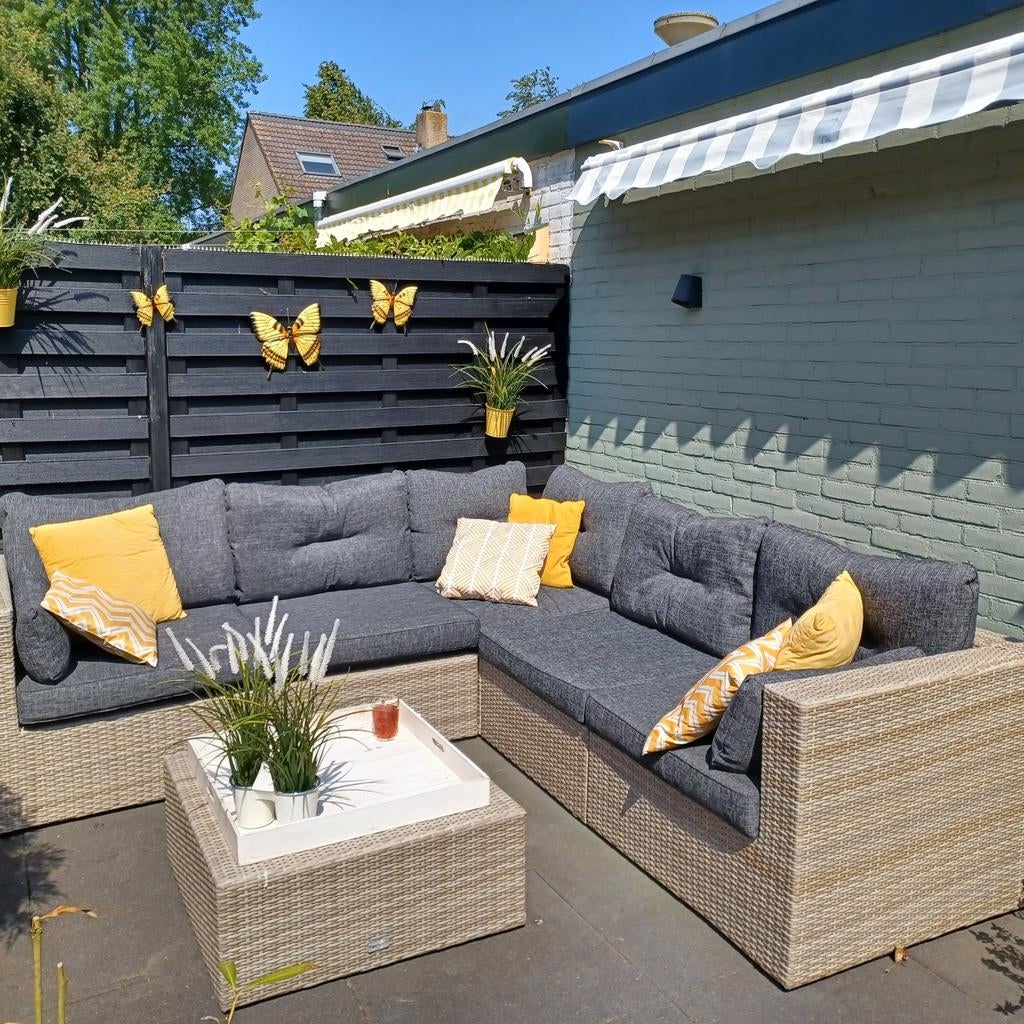 Loungebank Tierra voor buiten, Tuin en Terras, Tuinsets en Loungesets, Ophalen, 5 zitplaatsen, Kunststof, Gebruikt