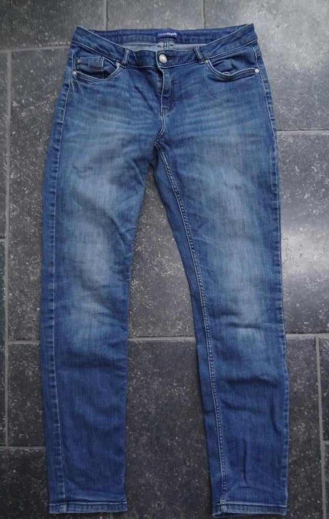 Spijkerbroek maat 38, low waist, slim fit, EVA20, Charles Vogele, Blauw, Ophalen of Verzenden, Zo goed als nieuw
