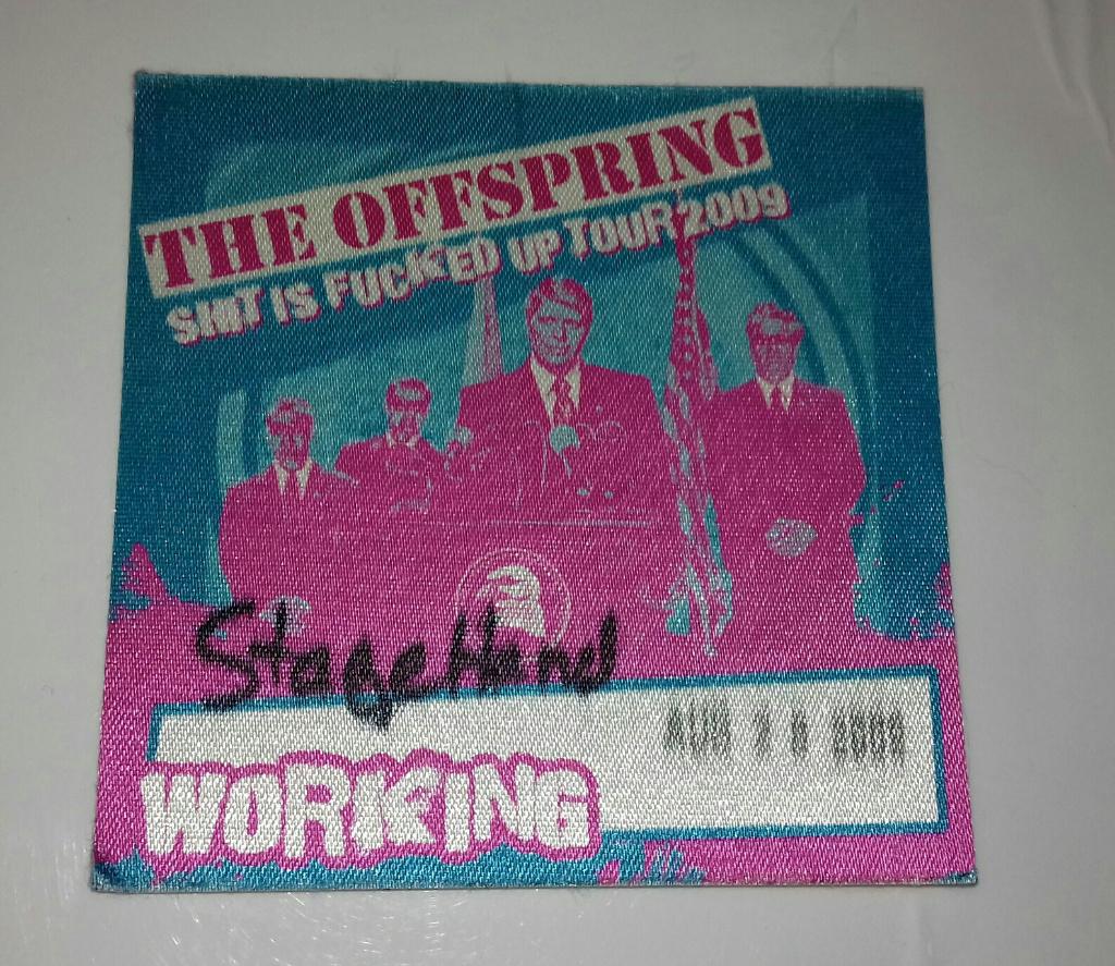 The Offspring BACKSTAGE PASS - Nederland 2009 - Origineel, Verzenden, Gebruikt, Foto of Kaart