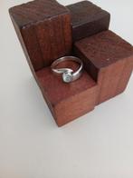Zilveren ring met maansteen - Maat 17, Sieraden, Tassen en Uiterlijk, Ringen, Nieuw, Ophalen of Verzenden, 17 tot 18, Met edelsteen