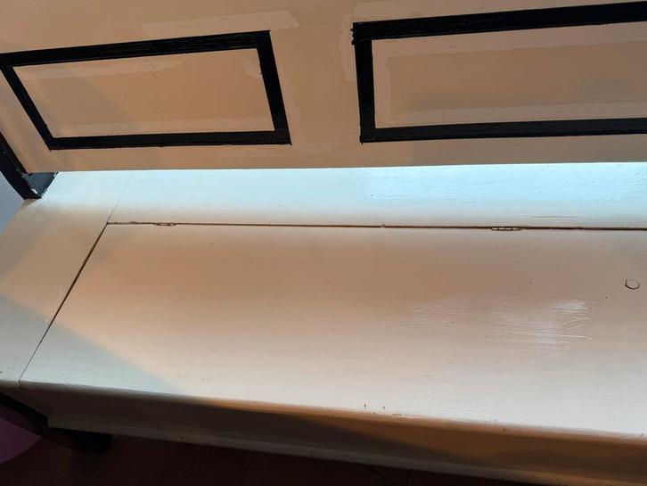 Eettafel bankje met opbergruimte - 190cm, Huis en Inrichting, Tafels | Eettafels, Gebruikt, 150 tot 200 cm, Ophalen