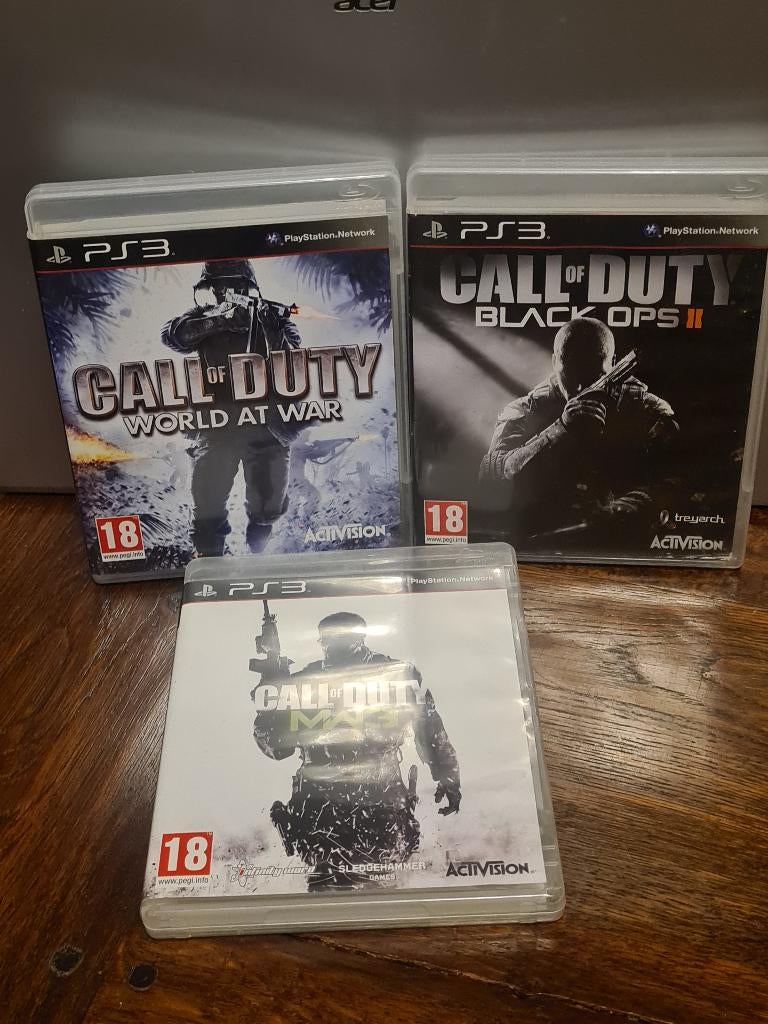 3 Call of Duty Games PS3, Spelcomputers en Games, Games | Sony PlayStation 3, Vanaf 18 jaar, Shooter, 1 speler, Ophalen of Verzenden