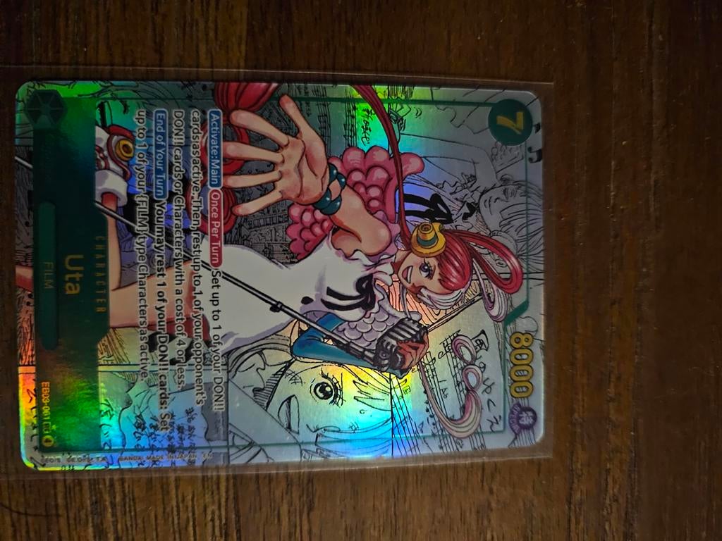 One Piece Kaart Uta (EB03-061) - Film Character Foil, Hobby en Vrije tijd, Verzamelkaartspellen | Overige, Ophalen of Verzenden