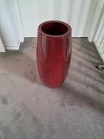 Rode bloempot 55 cm hoog, Tuin en Terras, Ophalen of Verzenden, Rond
