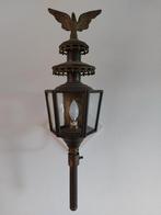 2 koperen Koetslampen met adelaar, Antiek en Kunst, Ophalen