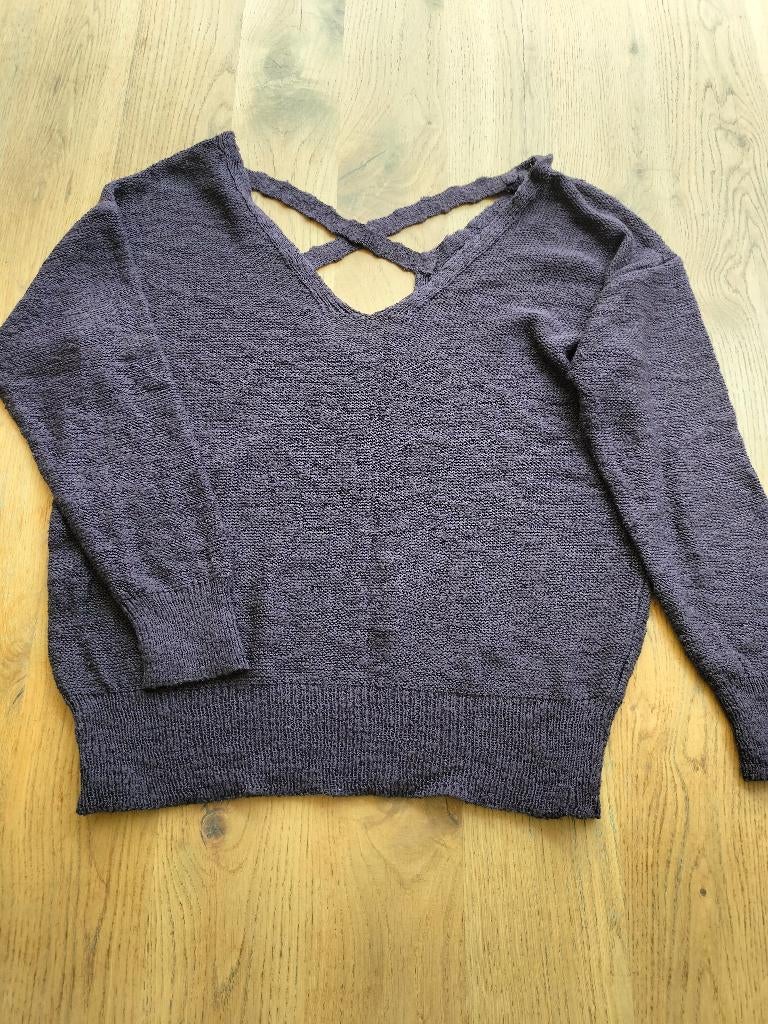 Aubergine trui van Villa maat L, Vero Moda, Paars, Maat 42/44 (L), Ophalen of Verzenden