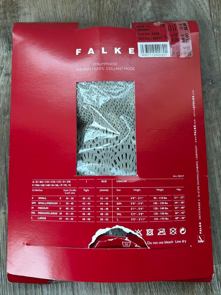 Nieuwe lichtgroene panty Falke M/L, Nieuw, Maat 40/42 (M), Ophalen of Verzenden, Panty