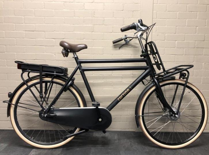 Cortina E-U4 Transport Heren Jet mat Black 65cm 2020, Fietsen en Brommers, Elektrische fietsen, Gebruikt, Cortina, 59 cm of meer