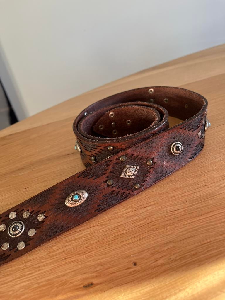 D’Amico Nevada Belt Dark Brown 90cm, Kleding | Heren, Riemen en Ceinturen, Bruin, Echt leder, Ophalen of Verzenden, Riem of Ceintuur