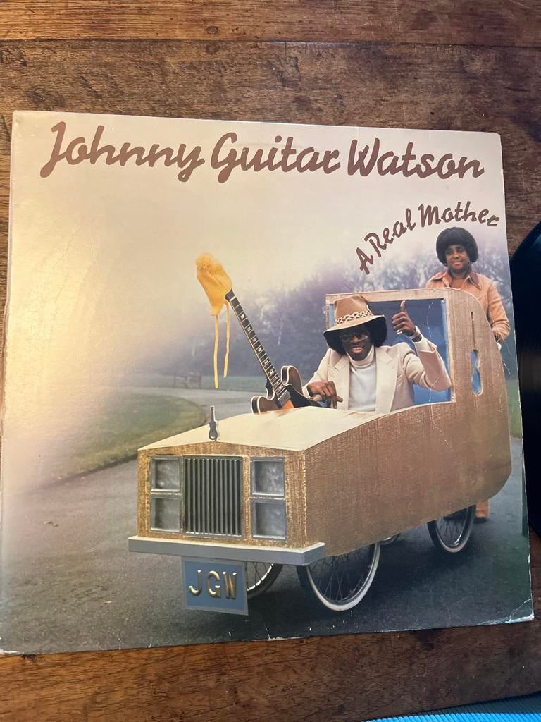 Johnny Guitar Watson - A Real Mother LP, Ophalen of Verzenden, 1970 - 1979, Gebruikt