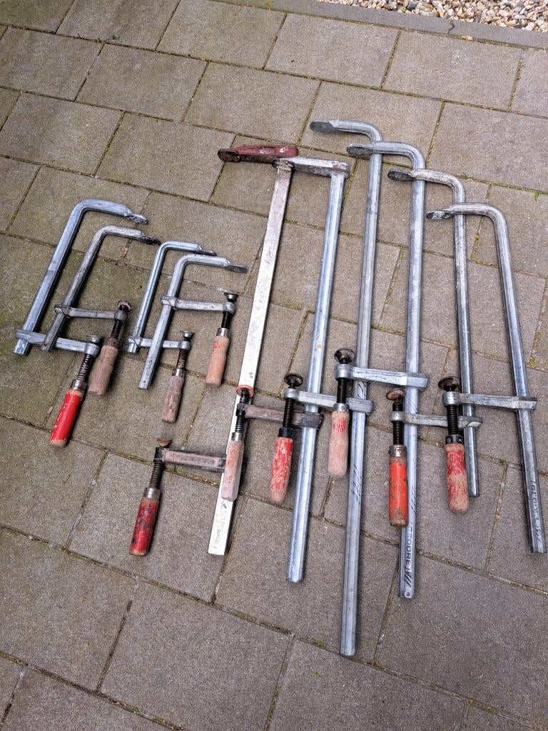 Lijmtangen Bessey / Gedore/Stanley/ lang en kort 12 totaal, Ophalen