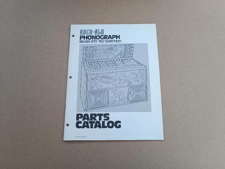 Parts Catalogus Rock-Ola 470 (1977) jukebox, Verzamelen, Automaten | Jukeboxen, Gebruikt, Seeburg, 1950 tot 1960, Verzenden
