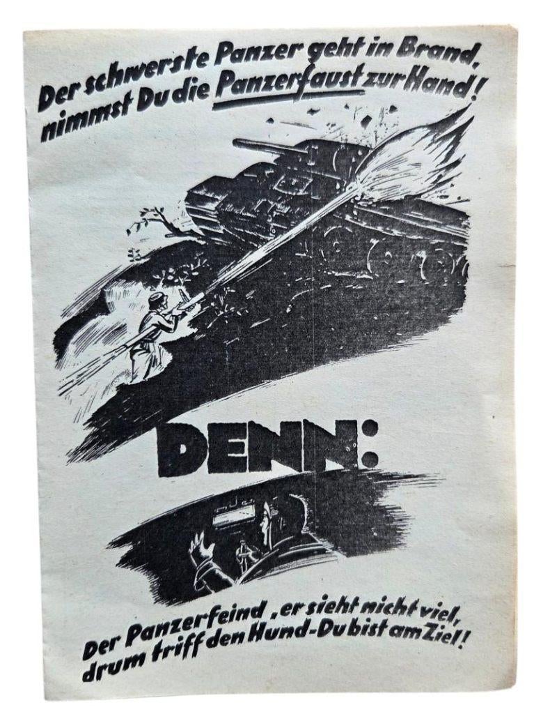 een orginele ww2 German panzerfaust manual in top staat, Ophalen of Verzenden, Amerika, Boek of Tijdschrift
