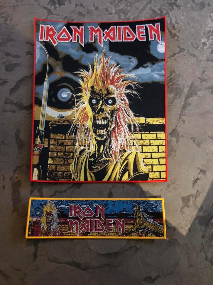 Iron maide first album back& stripe patch ptp, Verzamelen, Muziek, Artiesten en Beroemdheden, Nieuw, Gebruiksvoorwerp, Ophalen of Verzenden
