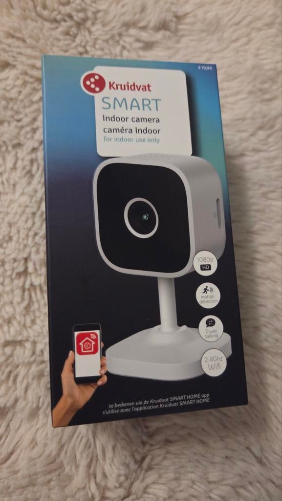 Kruidvat SMART Indoor Camera 1080p HD met Bewegingsdetectie, Audio, Tv en Foto, Videobewaking, Nieuw, Binnencamera, Ophalen of Verzenden