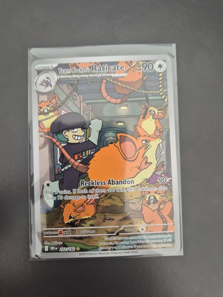 Team Rocket's Raticate 202/182 - Near Mint Pokémon Kaart, Hobby en Vrije tijd, Verzamelkaartspellen | Pokémon, Ophalen of Verzenden
