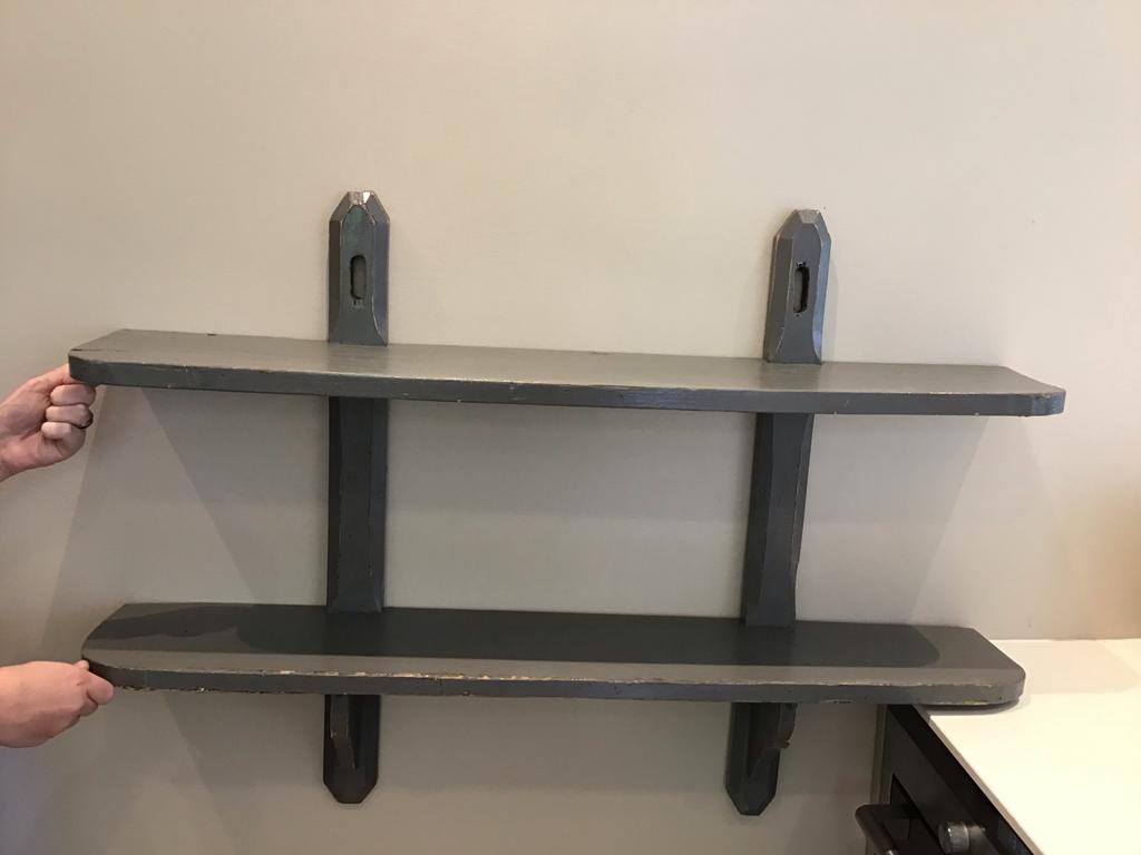 Brocante wandschap, Ophalen