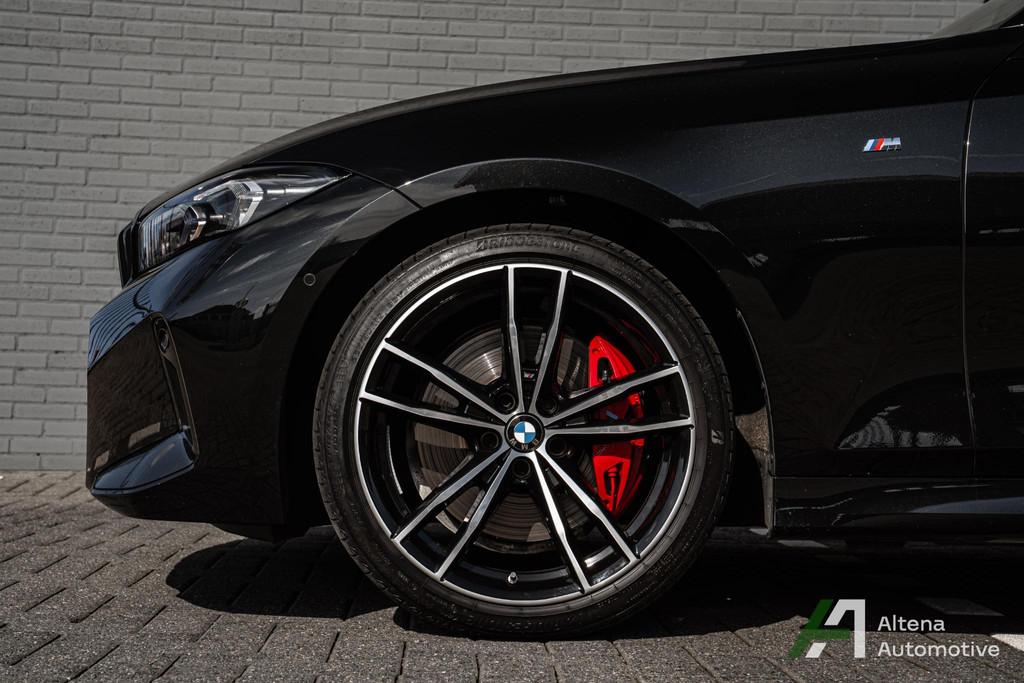 BMW 3-serie 330i M-sport, BTW, schuifdak, harman kardon, 360, Auto's, Automaat, 4 cilinders, Zwart, Bedrijf