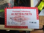 Pontveer Culemborg pontkaart fiets, Ophalen of Verzenden