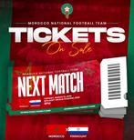 4x kaartjes Marokko vs Paraguay - TRANNIN 2.4, Tickets en Kaartjes, Losse kaart, Drie personen of meer, Maart, Buitenland