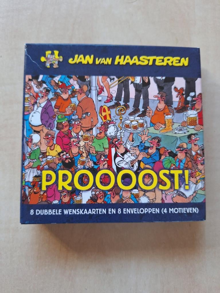 Set van 8 Jan van Haasteren verkaardagskaarten, Verzamelen, Ophalen of Verzenden, 1980 tot heden