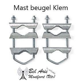 Mastklem voor antennes, satellietschotel, amateur en 27mc., Ophalen of Verzenden, Nieuw, Antenne