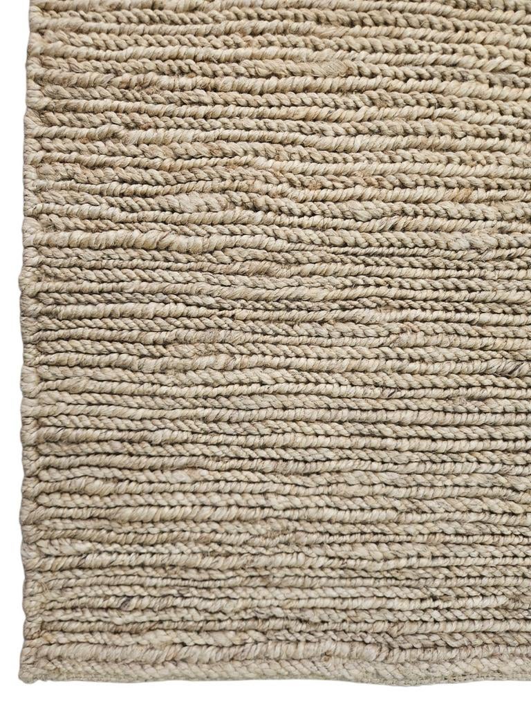 Natuurlijke Jute Vloerkleed - Handgeweven beige 155x240cm, Natuurlijk, Scandinavisch, Boho, Overige kleuren, 150 tot 200 cm, 200 cm of meer
