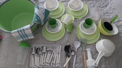 camping servies, Ophalen of Verzenden, Gebruikt