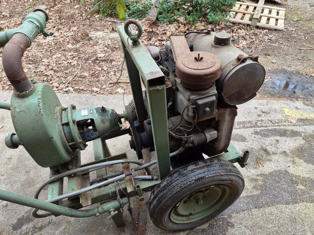 Mobiele waterpompinstallatie met Lombardini motor, Ophalen of Verzenden, Gebruikt, Handmatig