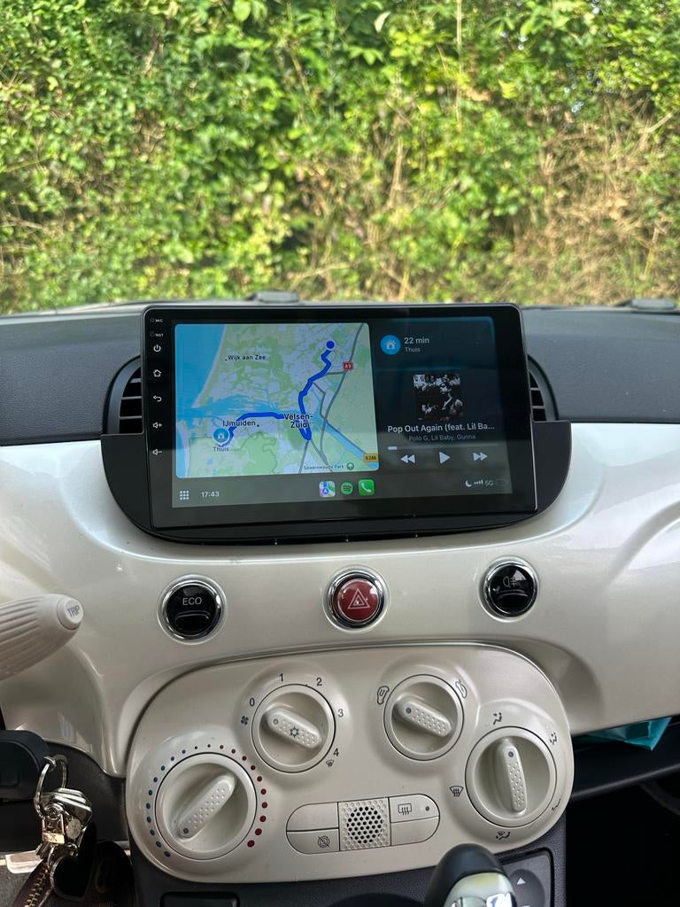 Fiat 500 Scherm met Draadloze CarPlay/Android Auto, Ophalen of Verzenden, Nieuw