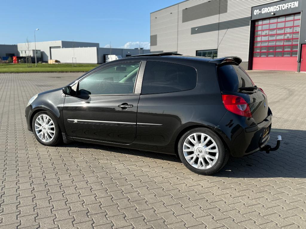 Renault Clio 1.2 TCE 3-DRS 2008 Zwart, Auto's, Voorwielaandrijving, 535 kg, Zwart, 4 cilinders