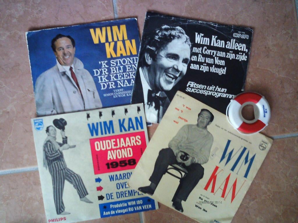 4 X vinyl -- wim kan  17a, 7 inch, Single, Ophalen of Verzenden, Nederlandstalig