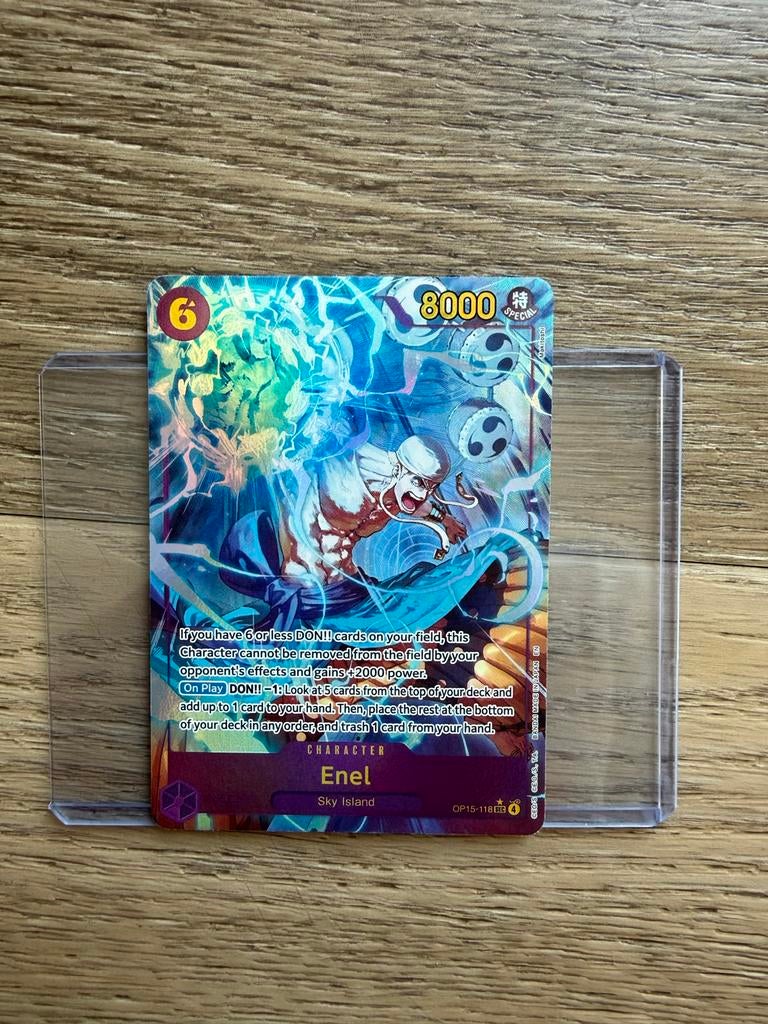 One Piece TCG Enel SEC OP15-118 NM!, Ophalen of Verzenden, Nieuw, Losse kaart, Foil