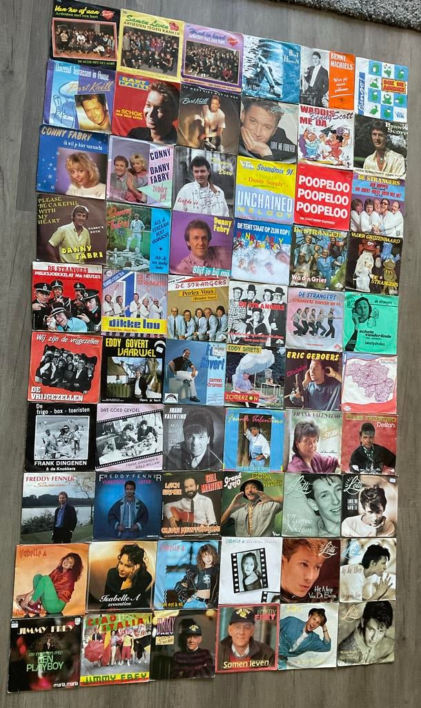 GROTE PARTIJ NEDERLANDSTALIGE VINYL SINGLES (60 stuks), Gebruikt, 7 inch, Single, Ophalen of Verzenden